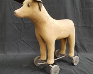 Lot # : 160 - Vintage dog pull toy
