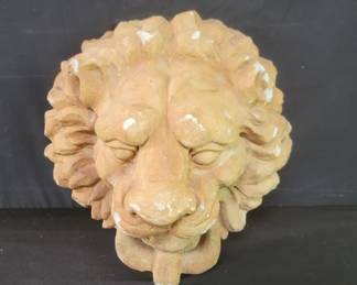 Lot # : 686 - Vintage concrete lion fountain head
