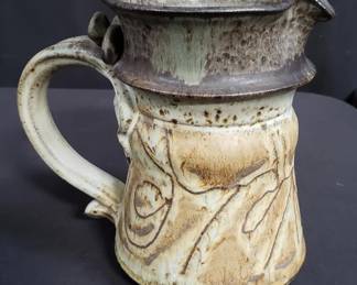 Lot # : 746 - Signed stoneware pitcher
