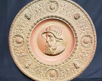 Lot # : 85 - Vintage brass plaque of Benvenuto Cellini
