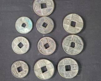 Lot # : 365 - Group of antique Asian bronze coin
