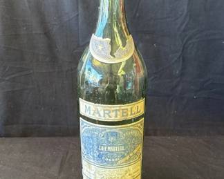 Lot # : 255z - Vintage glass Martell Cognac bottle
