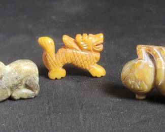 Lot # : 267 - Three Asian stone sculptures
