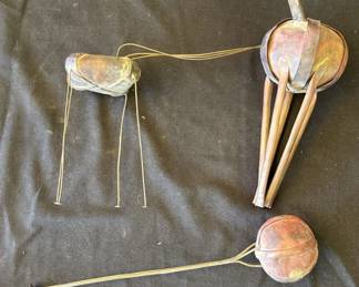 Lot # : 298z - Two items of vintage copper folk art
