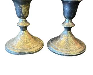 Lot # : 300z - Antique sterling sliver candlesticks
