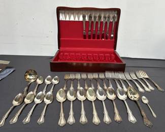 Lot # : 452 - Group of WM. A. Rogers silver overlaid silverware
