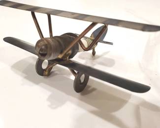 Lot # : 500s - Bi-wing airplane handcrafted by Rock Creek Metal
