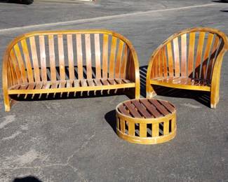 Lot # : 156 - Patio set by Kipp Stewart for Summit - settee,
