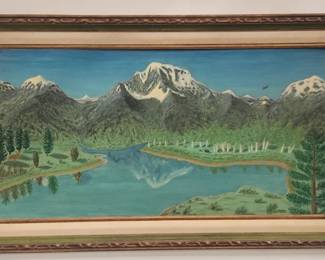 Lot # : 509 - Painting on board
