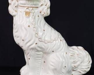 Lot # : 720 - Staffordshire ceramic dog figurine

