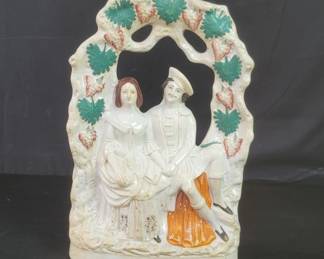 Lot # : 737 - Antique Staffordshire porcelain figure
