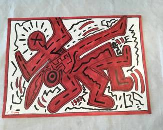 Lot # : 180f - Ink on paper drawing
