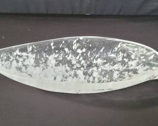 Lot # : 204 - Vintage art glass center bowl
