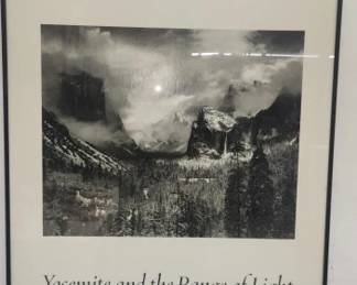 Lot # : 512 - Framed Ansel Adams poster, as is
