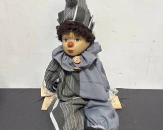Lot # : 460 - Vintage clown marionette puppet
