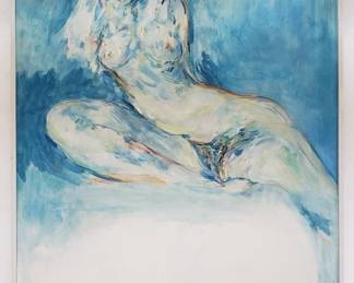 Lot # : 73 - Silberman nude oil painting on board
