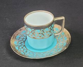 Lot # : 117 - Kronack (Bavaria) porcelain demitasse cup and
