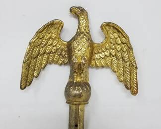 Lot # : 335 - Vintage brass eagle finial
