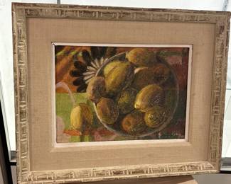 Lot # : 700m - Signed Ernest Lacy "Thirteen Lemons"
