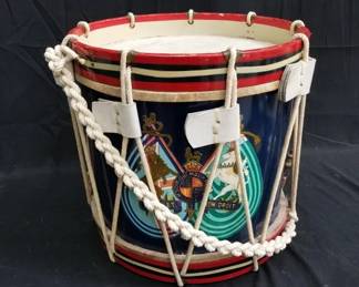 Lot # : 161 - British regimental military style drum
