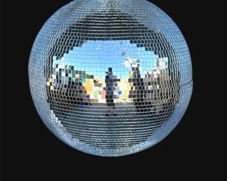 Lot # : 326z - Vintage 1970's mosaic glass disco ball
