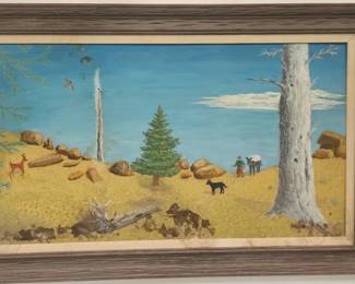 Lot # : 510 - Painting on board
