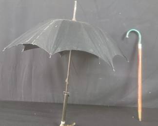 Lot # : 627 - Umbrella and cane made for famous character actor
