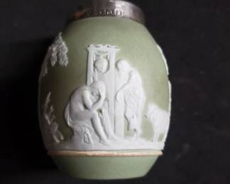 Lot # : 259 - Wedgwood vase with hallmarked sterling silver
