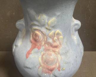 Lot # : 350 - Vintage Brush McCoy 2-color art pottery vase
