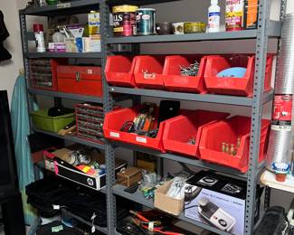 STEEL SHELVING & BINS