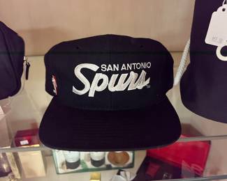 SPURS CAP SIGNED BY POPOVICH, MIKE GALE & DWAYNE SCHINTZIUS!