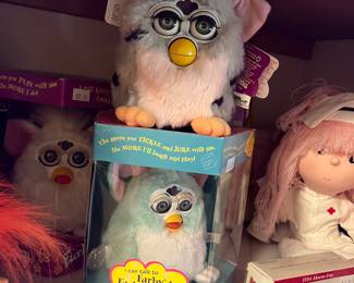FURBY'S AND FURBY BABIES IN BOX