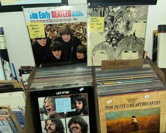BOX FULL OF BEATLE & SOLO LP's! 