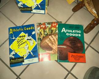 BOX FULL OF VINTAGE 1960'S SPORTING GOODS CATALOGS!