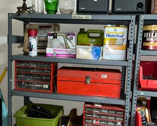 TOOLBOXES, BOSE SPEAKERS AT TOP