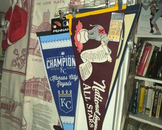 Vintage baseball pennants