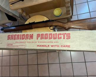 EXCELLENT "SHERIDAN" PELLET RIFLE w/ ORIGINAL BOX