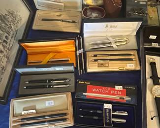 PEN SETS BY CROSS, SHAEFFER, BILL BLASS & MORE