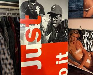 SUPER RARE! Michael Jordan in Sox uniform w/ Spike Lee Nike dealer poster!