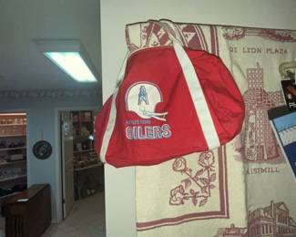 Vintage Houston Oilers bag
