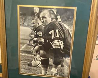 One of two images of Green Bay Packers #71 - possibly linebacker Bill Forerster.