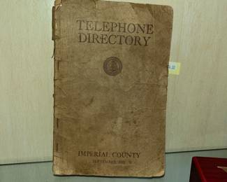 1931 IMPERIAL COUNTY PHONE BOOK