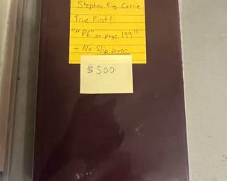 STEPHEN KING "CARRIE" - TRUE FIRST EDITION. NO COVER.