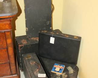 Vintage Luggage with cool tags and stickers