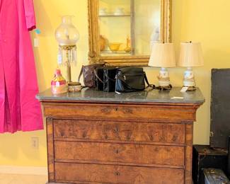 Louis Phillipe Marble Top Commode