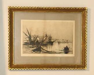 Stephen Parrish (Father of Maxfield Parrish) Etching