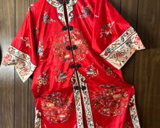 Chinese Embroidered Red Kimmo Jacket