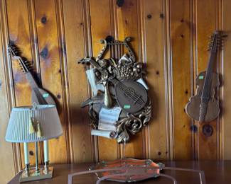 Syroco musical instruments wall decor