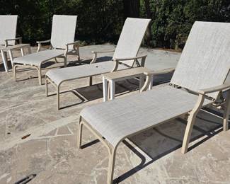 Poolside furnishings...