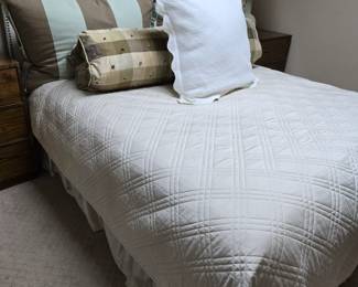 Canvas Headboard with Nail heads